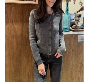 氣質寶石領浣熊罩衫