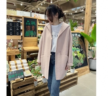 1月限定 收單回饋蘇麗連帽羊絨手工大衣