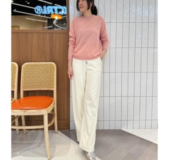 折扣款 小愛心刺繡羊絨羊毛衫