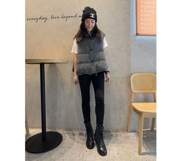 質感推薦 中空紗鵝絨兩面穿背心