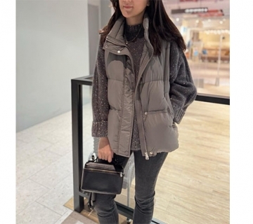 質感溫暖鵝絨背心