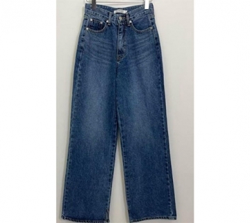 牛仔藍牛仔寬褲